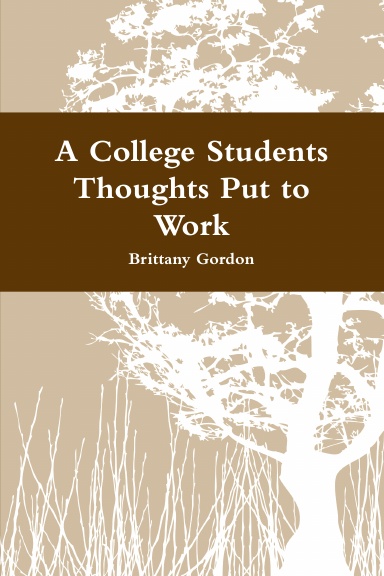 A College Students Thoughts Put to Work
