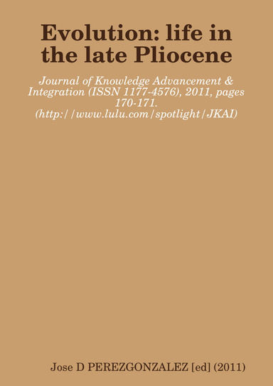 Evolution: life in the late Pliocene