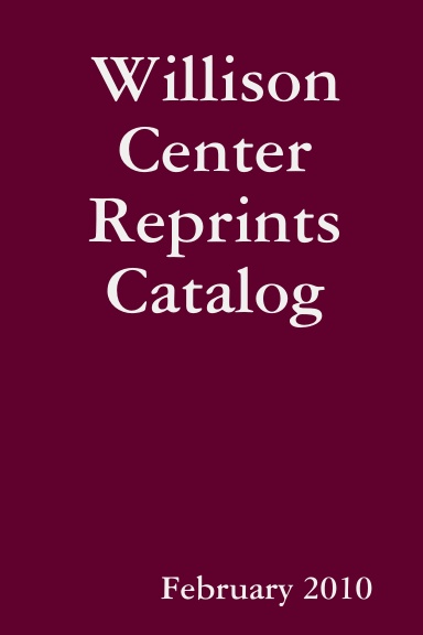 Willison Center Reprints Catalog