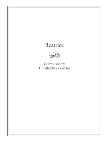 Beatrice- piano sheet music