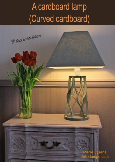 A cardboard lamp ( Curved cardboard )