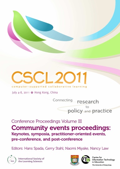 The Computer Supported Collaborative Learning (CSCL) Conference 2011, Volume 3