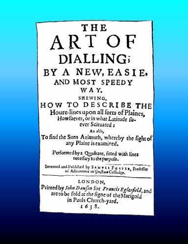The Art Of Dialling  (1638)