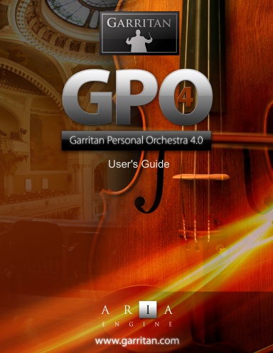 Garritan Personal Orchestra 4 User's Guide