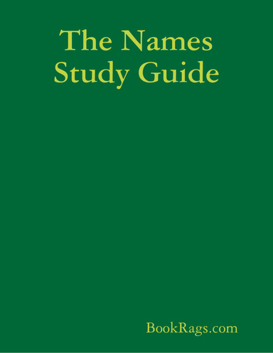 The Names Study Guide