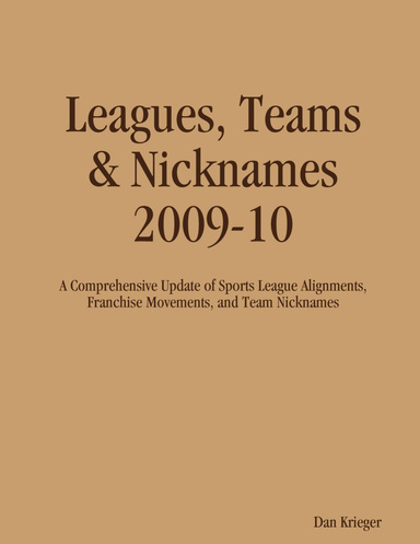Leagues, Teams & Nicknames 2009-10