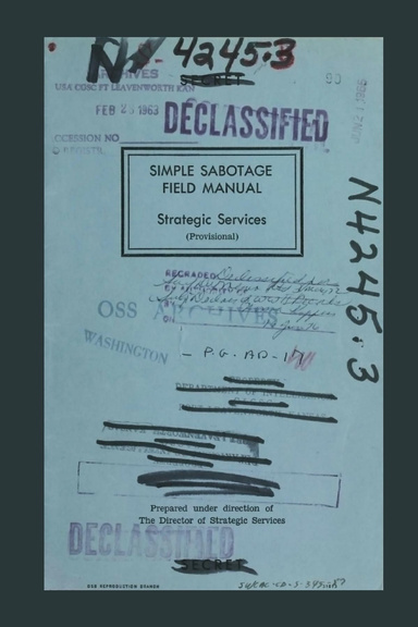 OSS Simple Sabotage Manual