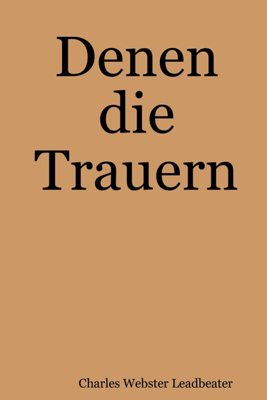Denen die Trauern