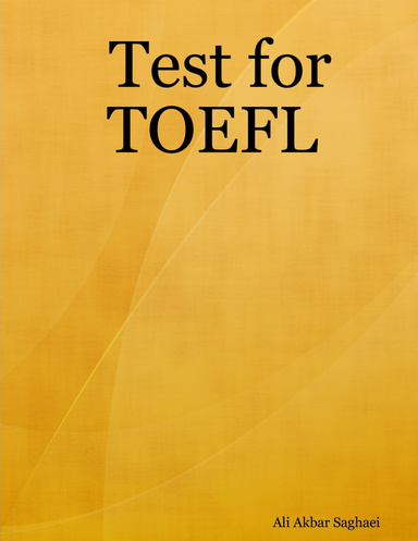 Test for TOEFL