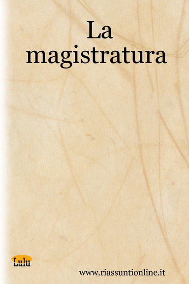 La magistratura