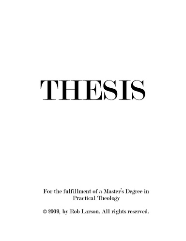 Thesis