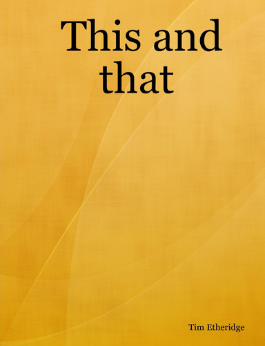 This and that