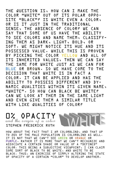 "White" 0% Opacity