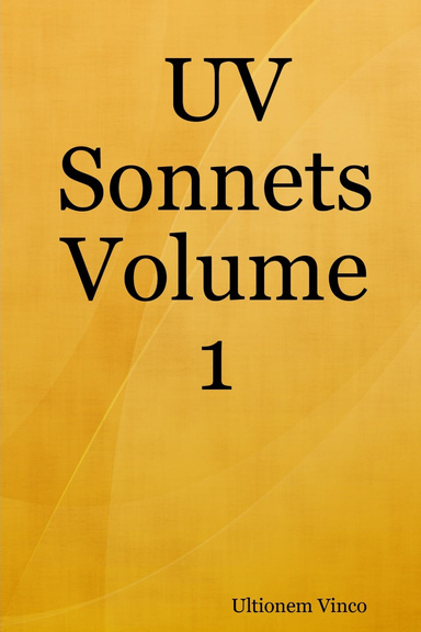 UV Sonnets Volume 1