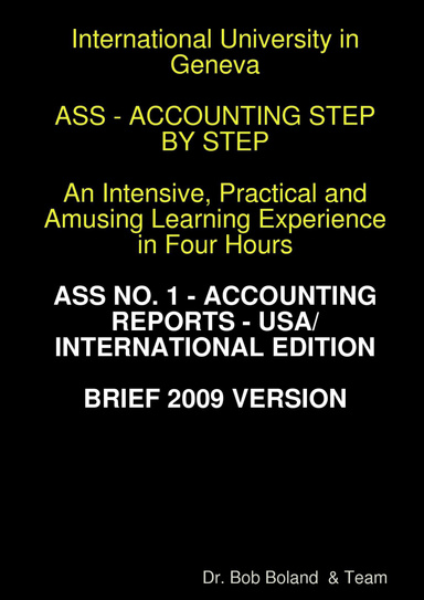 ACCOUNTING REPORTS - USA/INTERNATIONAL BRIEF EDITION