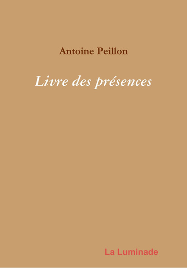 Livre des présences