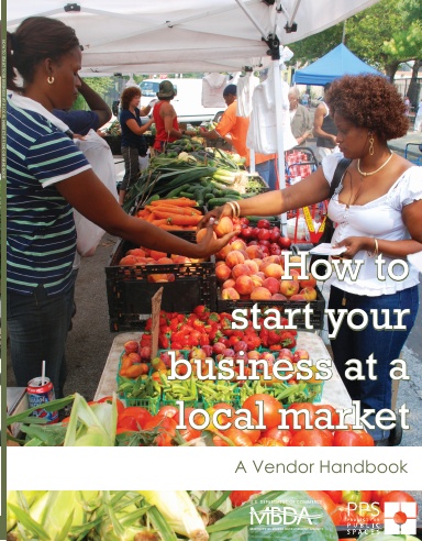 Get your business started at a Local Market -- Black and White