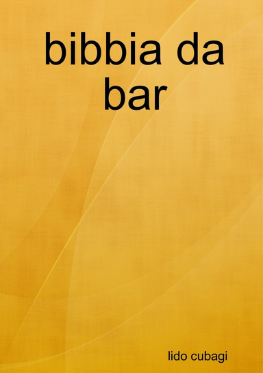 bibbia da bar