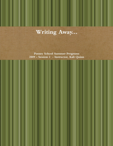 Putney Playwrights - 2009,  Session 2