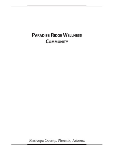 Paradise Ridge Wellness Community