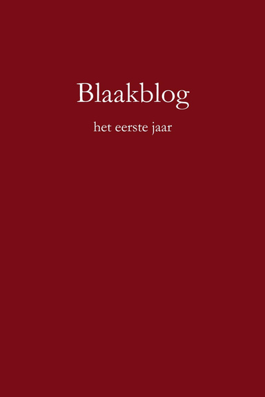 Blaakblog - Het eerste Jaar