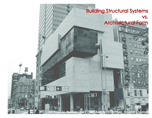 Building Strucutral Systems vs. Architectural Form