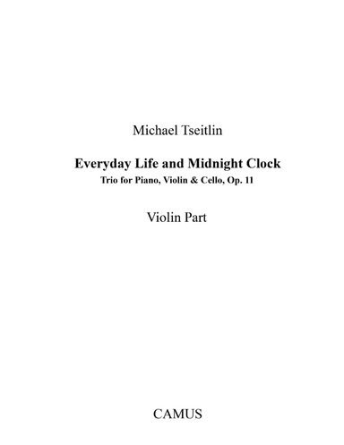 Everyday Life and Midnight Clock Trio, Violin Part