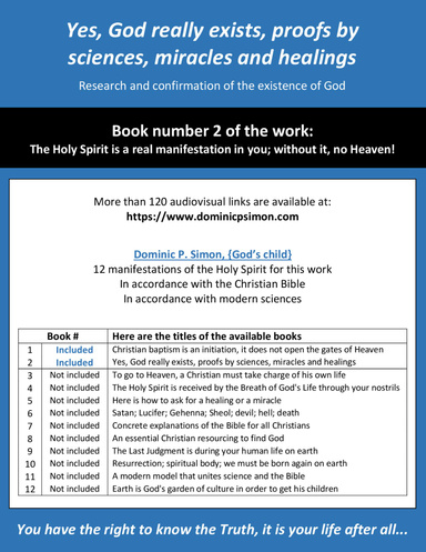 Yes, God really exists, proofs by sciences, miracles and healings