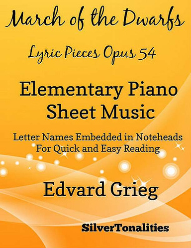 March of the Dwarfs Lyric Pieces Opus 54 Elementary Piano Sheet Music Pdf
