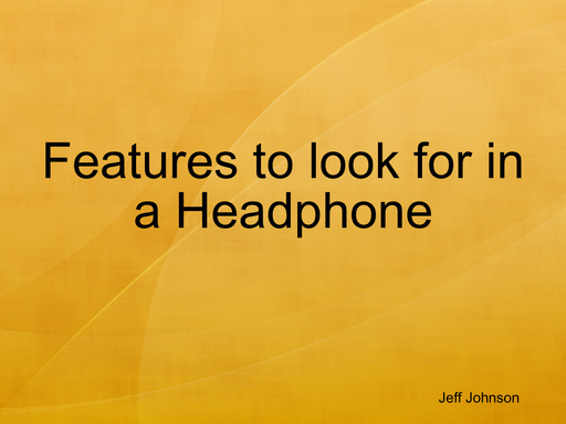 Headphone