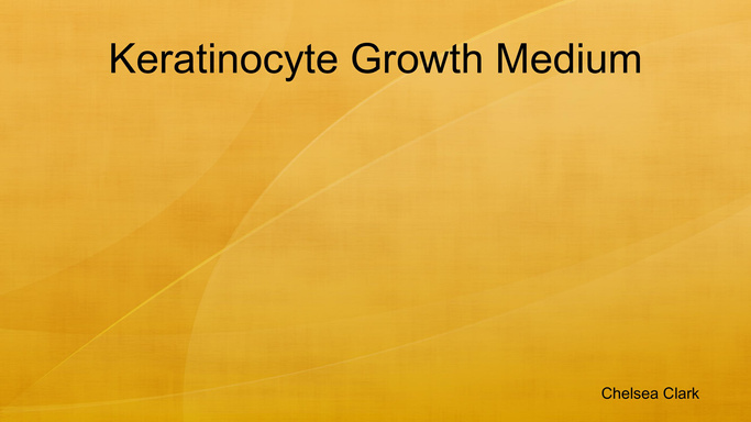 Keratinocyte Growth Medium