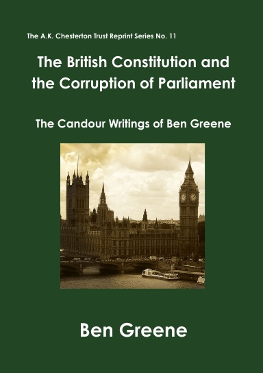 The British Constitution and the Corruption of Parliament