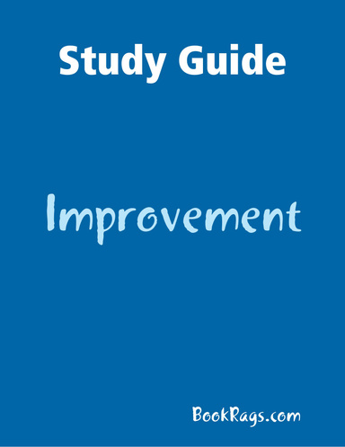 Study Guide: Improvement