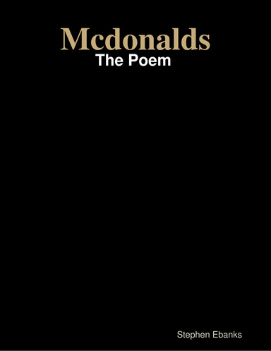 Mcdonalds: The Poem