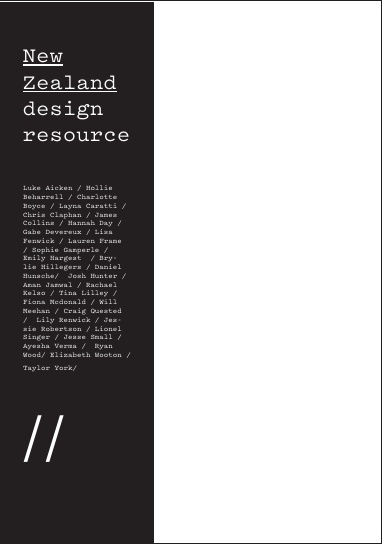 NZ Design Resource