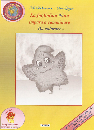 La fogliolina Nina impara a camminare - Da colorare