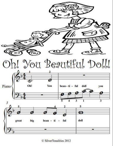 Oh! You Beautiful Doll Beginner Tots Piano Sheet Music Pdf