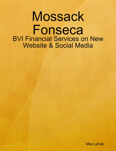 Mossack Fonseca: BVI Financial Services on New Website & Social Media