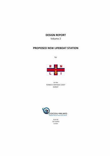 Purbeck Heritage Coast Lifeboat Station - design report (volume 2)