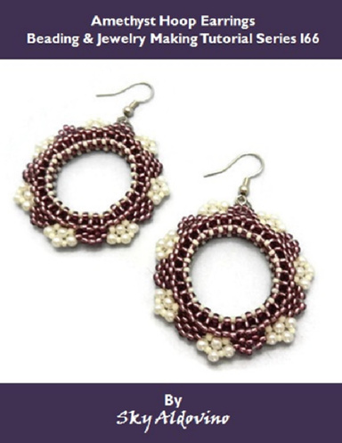 Amethyst Hoop Earrings Beading & Jewelry Making Tutorial Series I66