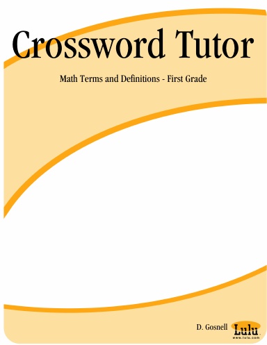 Crossword Tutor: Math Terms and Definitions - First Grade