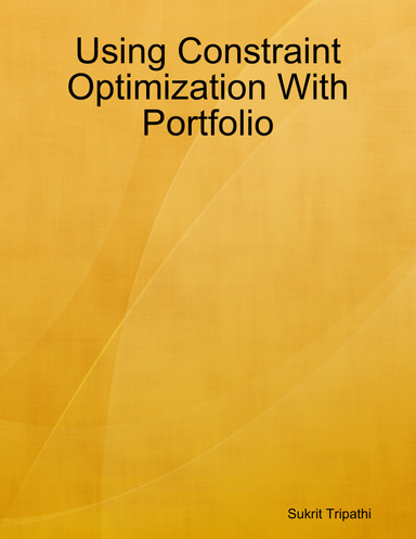 Using Constraint Optimization With Portfolio