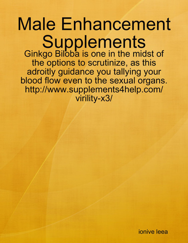 Male Enhancement Supplements
