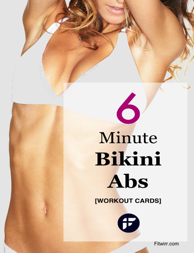 6 Minute Bikini Abs Workout Cards