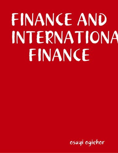 FINANCE AND INTERNATIONAL FINANCE