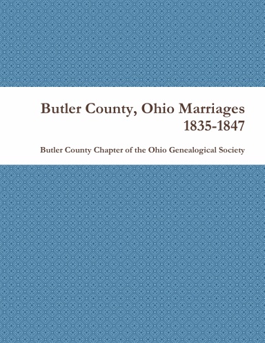 butler county marriage license