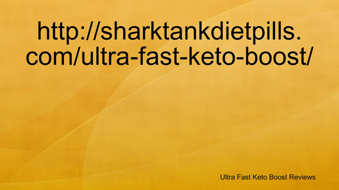 Ultra Fast Keto Boost Reviews
