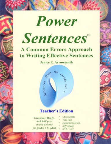Power Sentences - Teacher's Edition