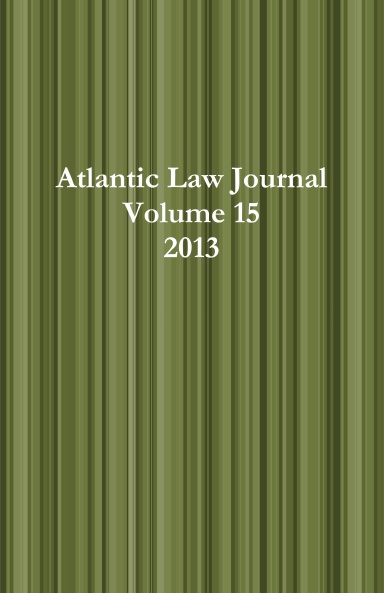 Atlantic Law Journal, Volume 15