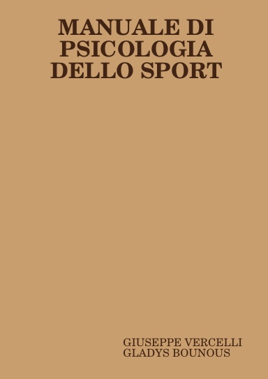 MANUALE DI PSICOLOGIA DELLO SPORT